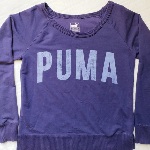 Puma Purple Crewneck Sweatshirt Size Small - Picture 8 of 8